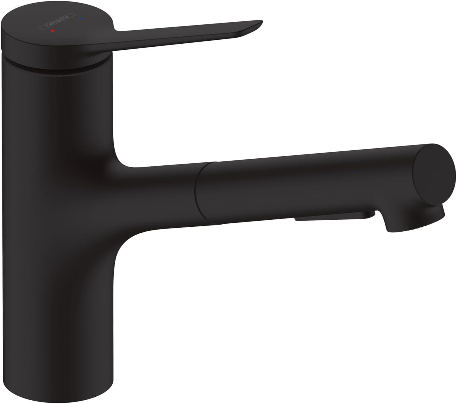 hansgrohe Zesis Black Single-Handle Kitchen Faucet, Kitchen Faucets with Pull Out Sprayer, Faucet for Kitchen Sink, Matte Black 74810671 - Image 5