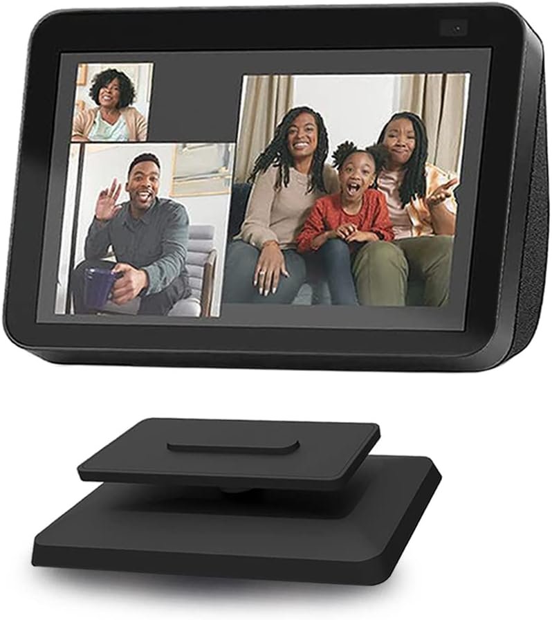 AutoSonic Stand Compatible with Echo Show 8 Smart Display (1st Gen and 2nd Gen) | Swivel and Tilt to Improve Viewing Angle | Magnet Built-in | Black - Image 2