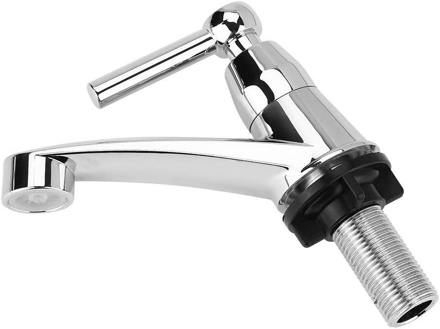Single Cold Faucet Water Tap Bathroom Basin Kitchen Sink Accessories Touch On Faucets ABS Plastic(Straight Handle ) - Image 7