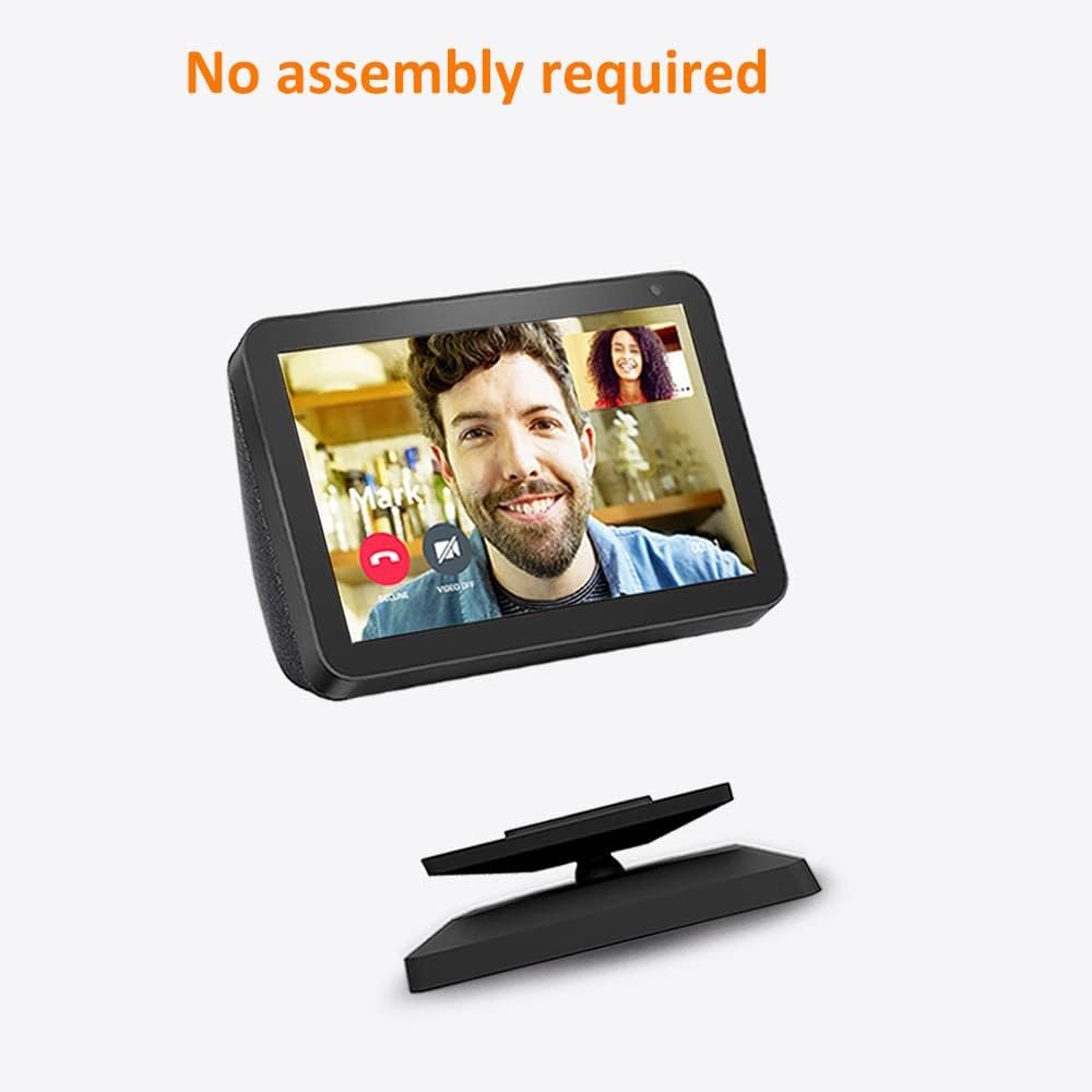 AutoSonic Stand Compatible with Echo Show 8 Smart Display (1st Gen and 2nd Gen) | Swivel and Tilt to Improve Viewing Angle | Magnet Built-in | Black - Image 8