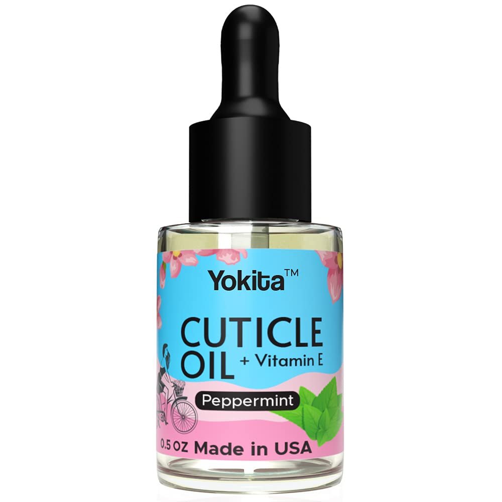 Premium Brush On Cuticle Oil Milk and Honey Natural Healing Infused, Soothes and Moisturizes Cuticles with Vitamin E 0.5 oz (Peppermint) - Image 2