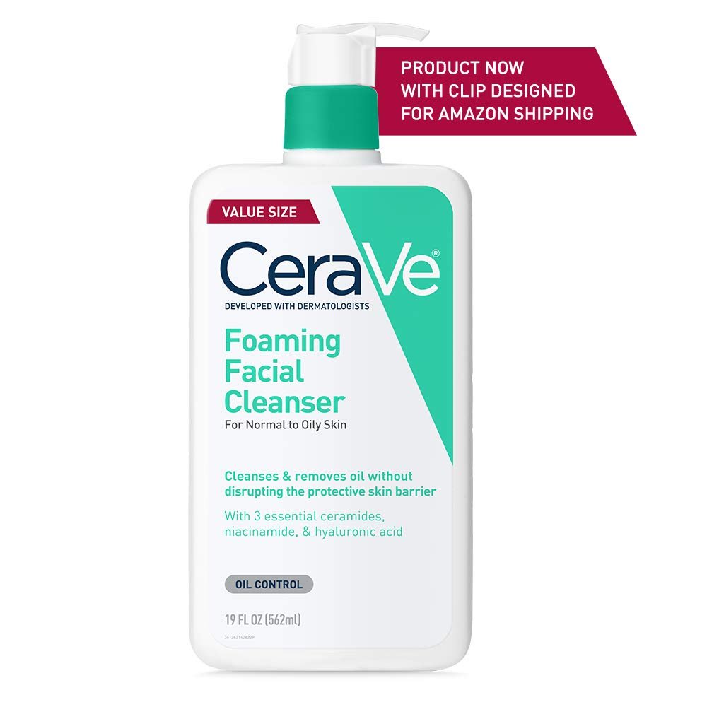 CeraVe Foaming Facial Cleanser | Daily Face Wash for Oily Skin | Hyaluronic Acid + Ceramides + Niacinamide | Fragrance Free & Paraben Free | Non - Drying Oil Control Face Wash | 19 Fluid Ounce - Image 11