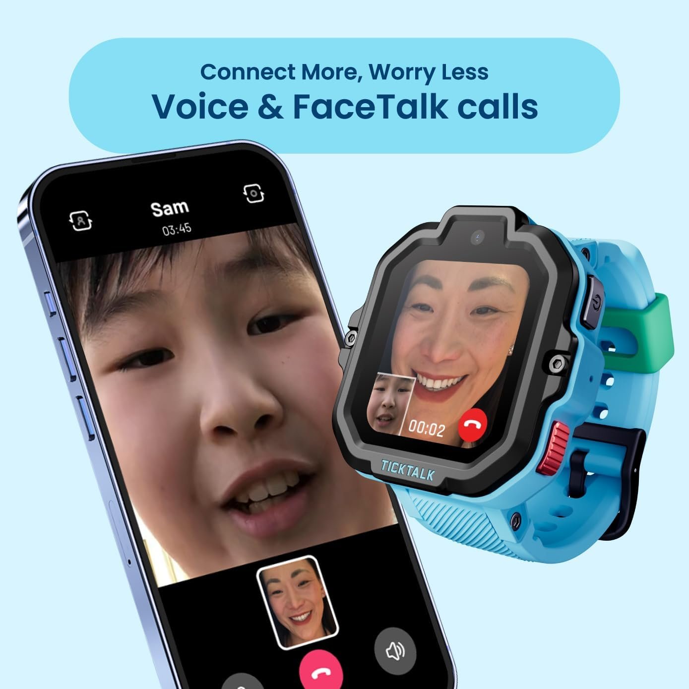 TickTalk5 LTE Kids Smart Watch with GPS Tracker, Phone Watch, Advanced Parental Controls, Video & Voice Calls, Text, School Mode, Free Music, SOS & 911, Safety Alerts, Pre-Installed SIM - Image 3