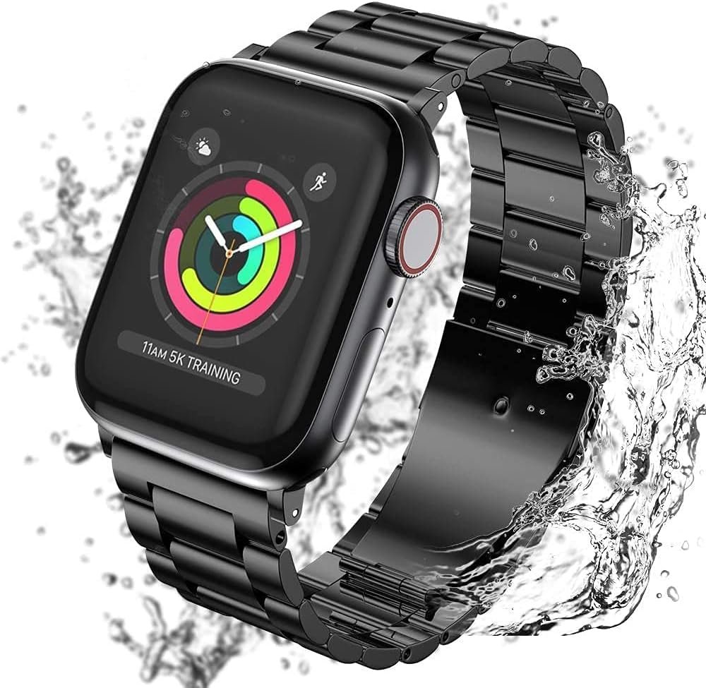 EPULY Metal Band Compatible with Apple Watch Band 49mm 46mm 45mm 44mm 42mm 41mm 40mm 38mm Men & Women, Business Stainless Steel Strap for iWatch Bands Ultra 2, SE, Ultra Series 9 8 7 6 5 4 3 2 1 - Image 7