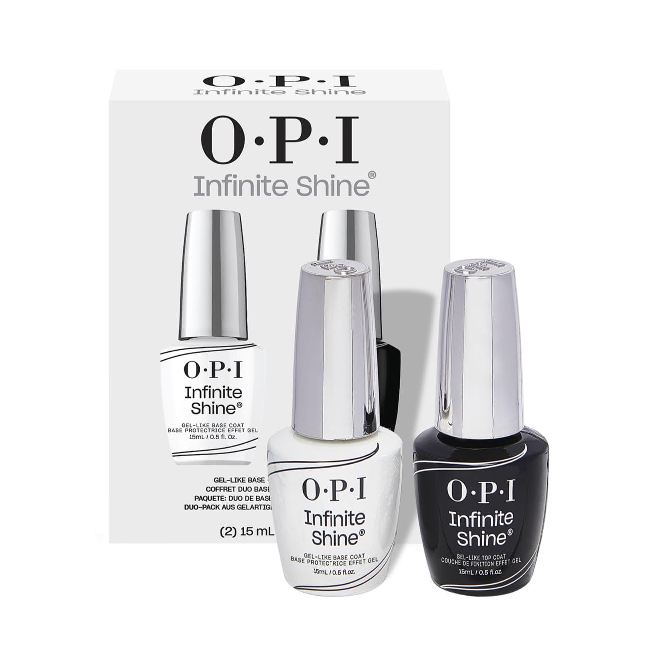 OPI Infinite Shine Long Wear Nail Polish | Clear Gel Like Nail Polish Base Coat & Top Coat | Vegan, Long Lasting, Protects Nails - Image 2
