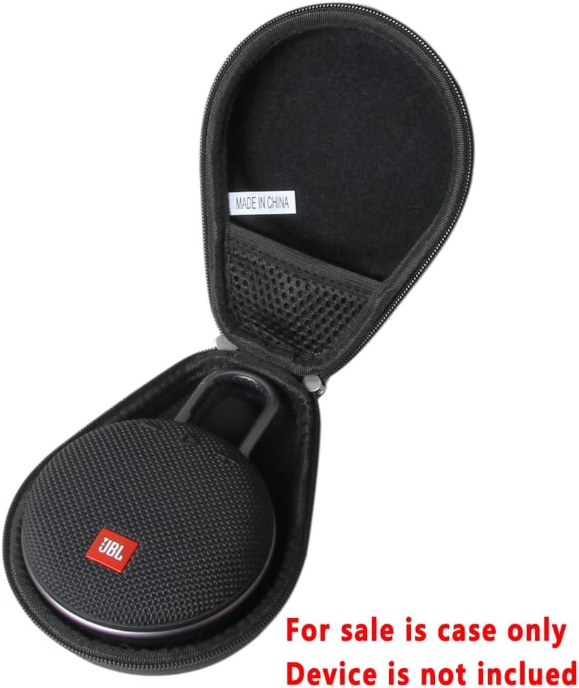 Anleo Hard Travel Case for JBL Clip 3 Portable Waterproof Wireless Bluetooth Speaker (Black) - Image 3