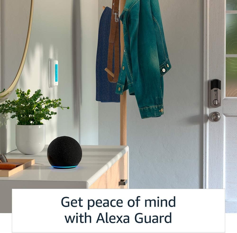 Echo Dot (4th Gen) International Version - Smart speaker with Alexa - Charcoal with Sengled Bluetooth Color bulb - Image 5