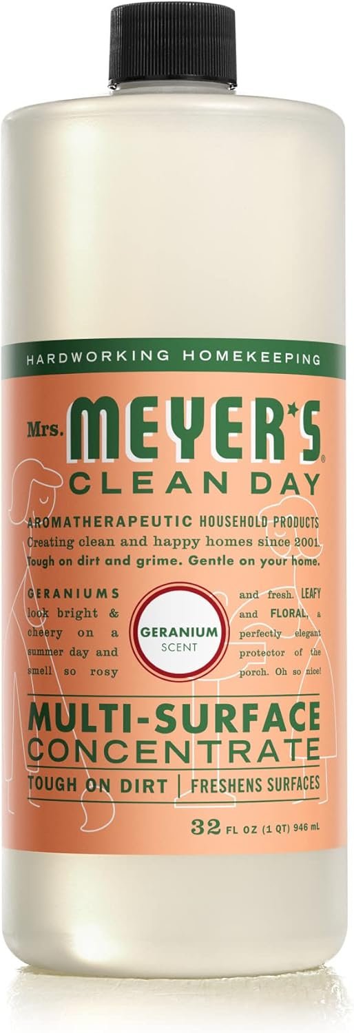MRS. MEYER'S CLEAN DAY Multi-Surface Cleaner Concentrate, Use to Clean Floors, Tile, Counters, Geranium, 32 fl. Oz - Image 2