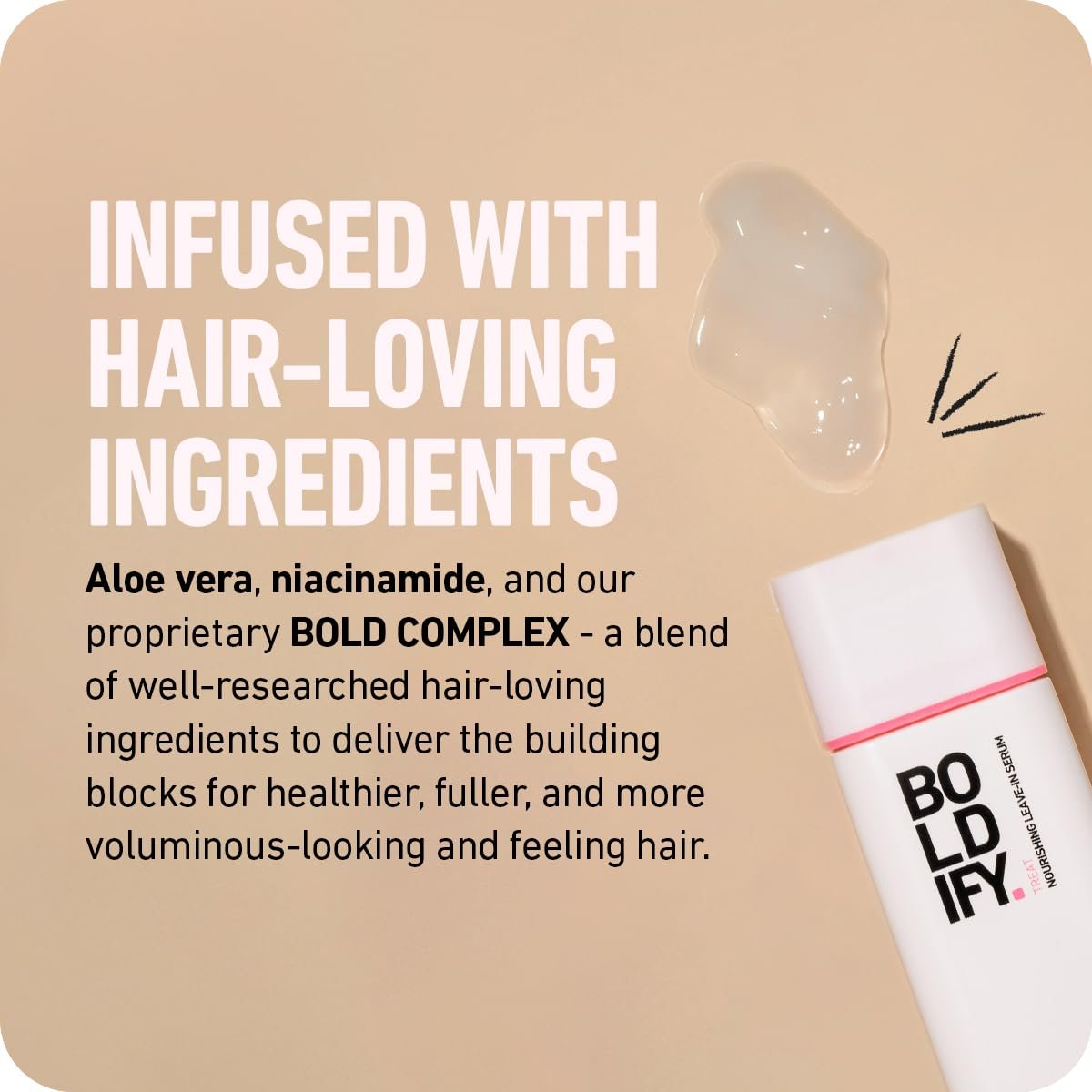 Boldify Leave In Conditioner & Heat Protectant - Hair Serum for Blow Dry and Styling, Nourishing Leave In Serum for Women & Men - Lightweight Thermal Protection to 450F with Biotin - Image 6