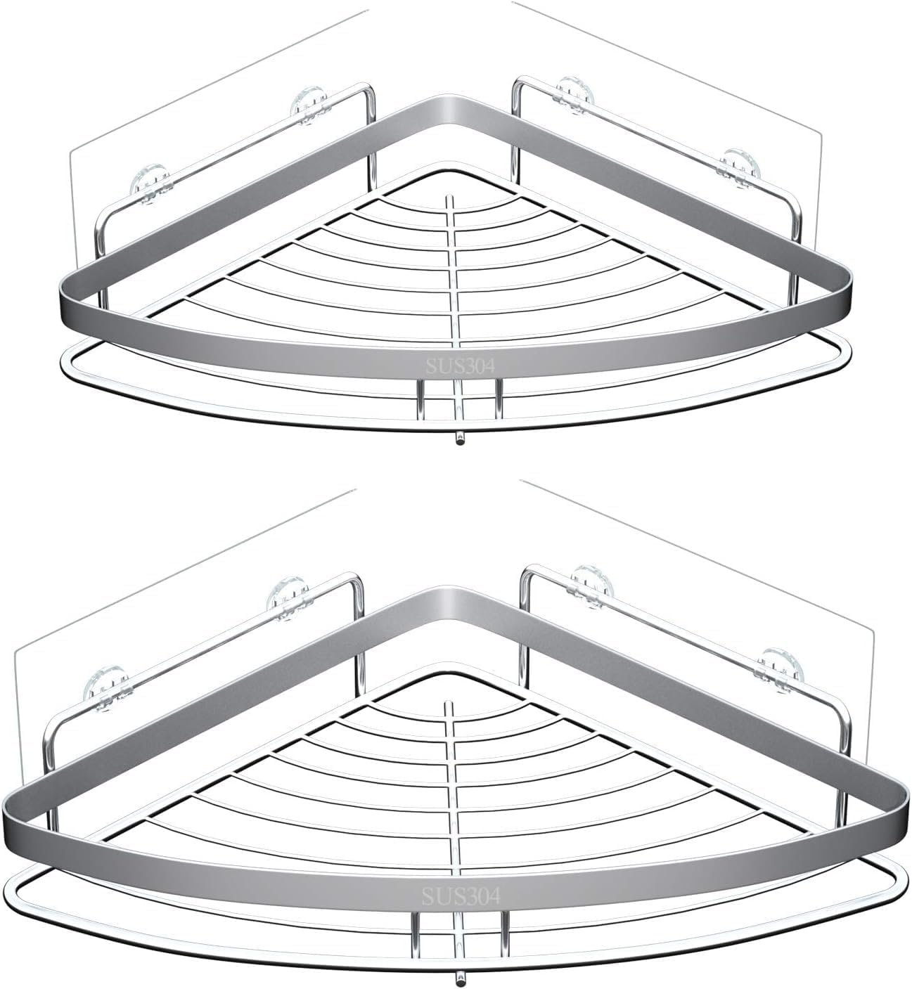 14PCS Shower Caddy Adhesive Replacement,Shower Shelves Adhesive Strip Pad Shower Organizer Sticker Replacement Bathroom Heavy Duty Strong Sticky Wall Adhesive No Drilling Strong Transparent Adhesive - Image 8