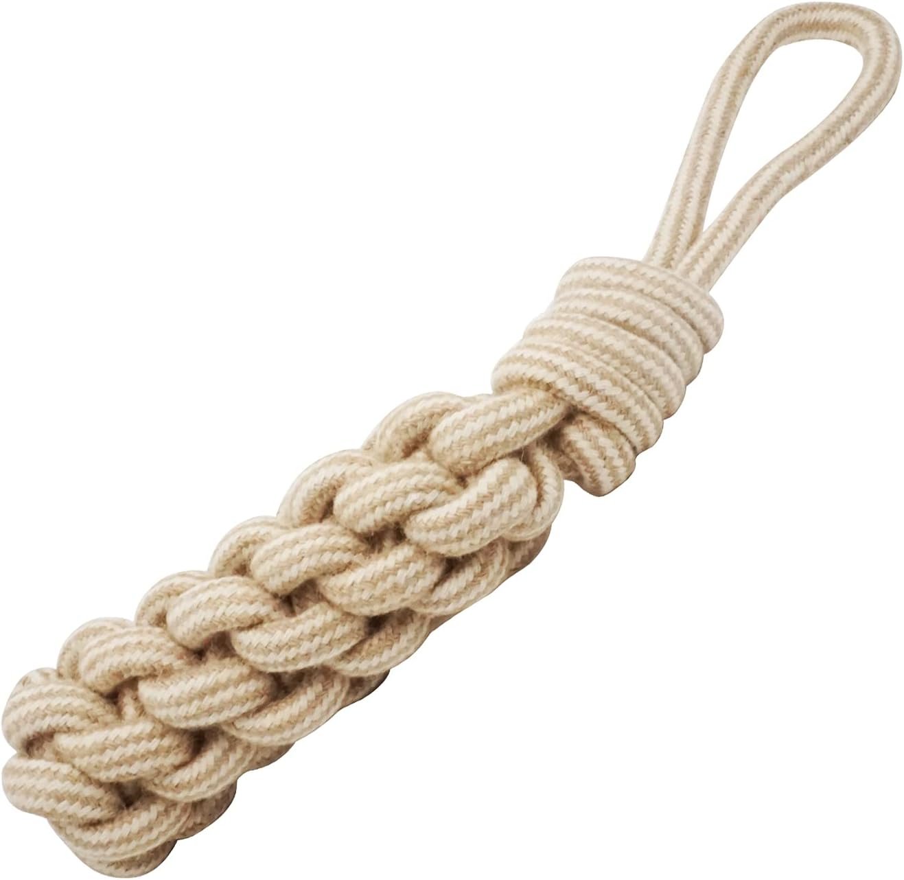 Dog Chew Toys-Puppy Tug Toys-Natural Cotton Rope-Pets Teething Interactive Knots for Small Medium Dog Mutt (Set of 4) - Image 7