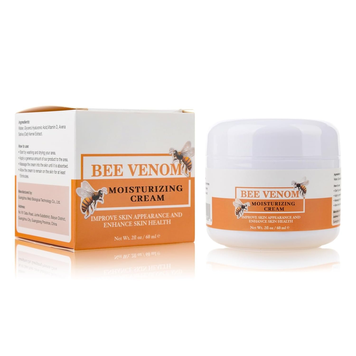 Bee Venom Removal Cream, New Professional Bee Venom Repair Cream Improves The Appearance of Skin, Bee Venom Moisturizing Cream for All Parts of The Body, Suitable for Women & Men, 2 OZ - Image 9