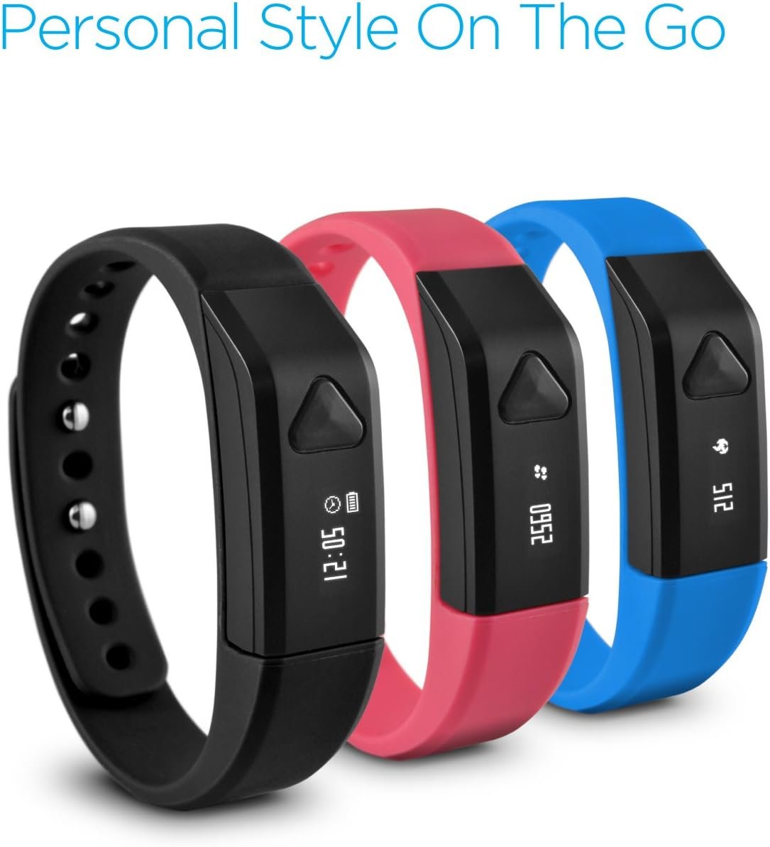 Ematic TrackBand Wireless Activity and Sleep Tracker (SB312BL) - Wearable Tech - Black - Image 9