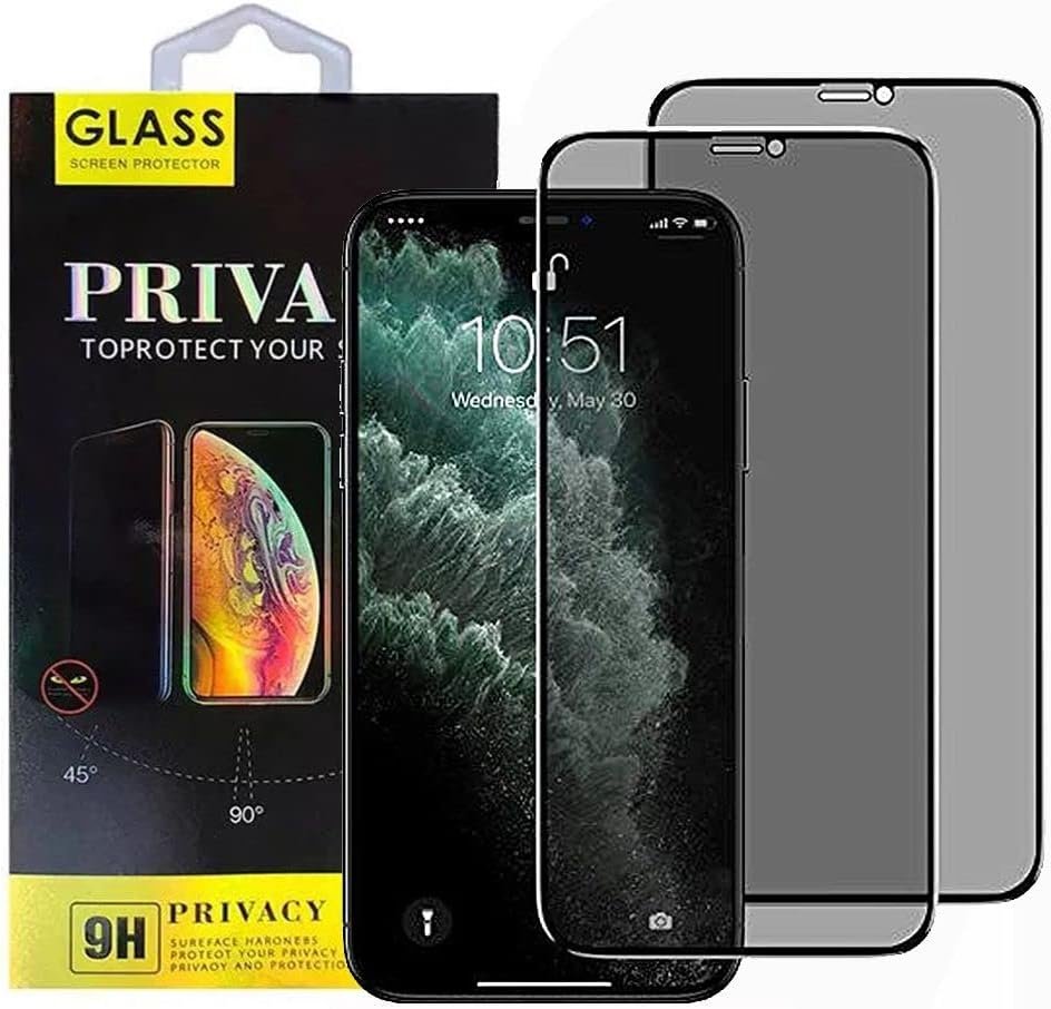 2 Pack, Privacy Screen Protector Compatible with iPhone 11 / XR - Image 2