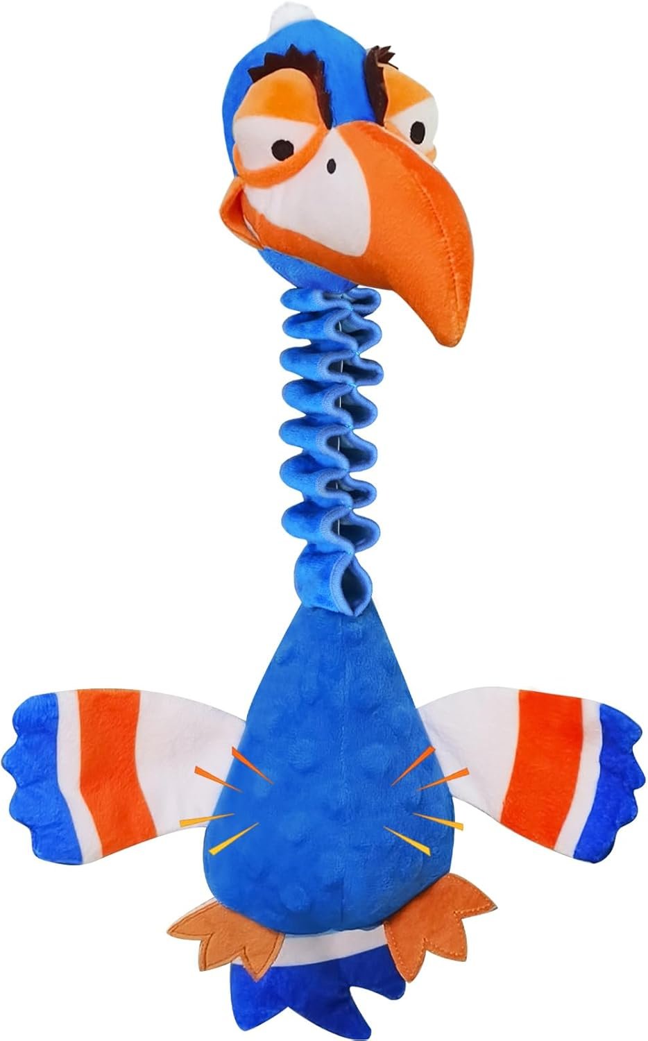 Squeaky Dog Toys for Large Dogs, Tough Tug of War Puppy Toy, Cute Animal Design Plush Dog Toys with Crinkle Paper, Dog Chew Toys for Small, Medium and Large Dogs - Image 2
