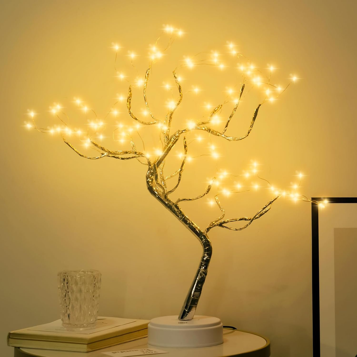 Room Decor, 20" 108 LED Tabletop Bonsai Tree Light, DIY Artificial Tree Lamp, Battery/USB Operated, Aesthetic Lamps for Living Room Bedroom Christmas Home Gifts House Decor (Warm White) - Image 8