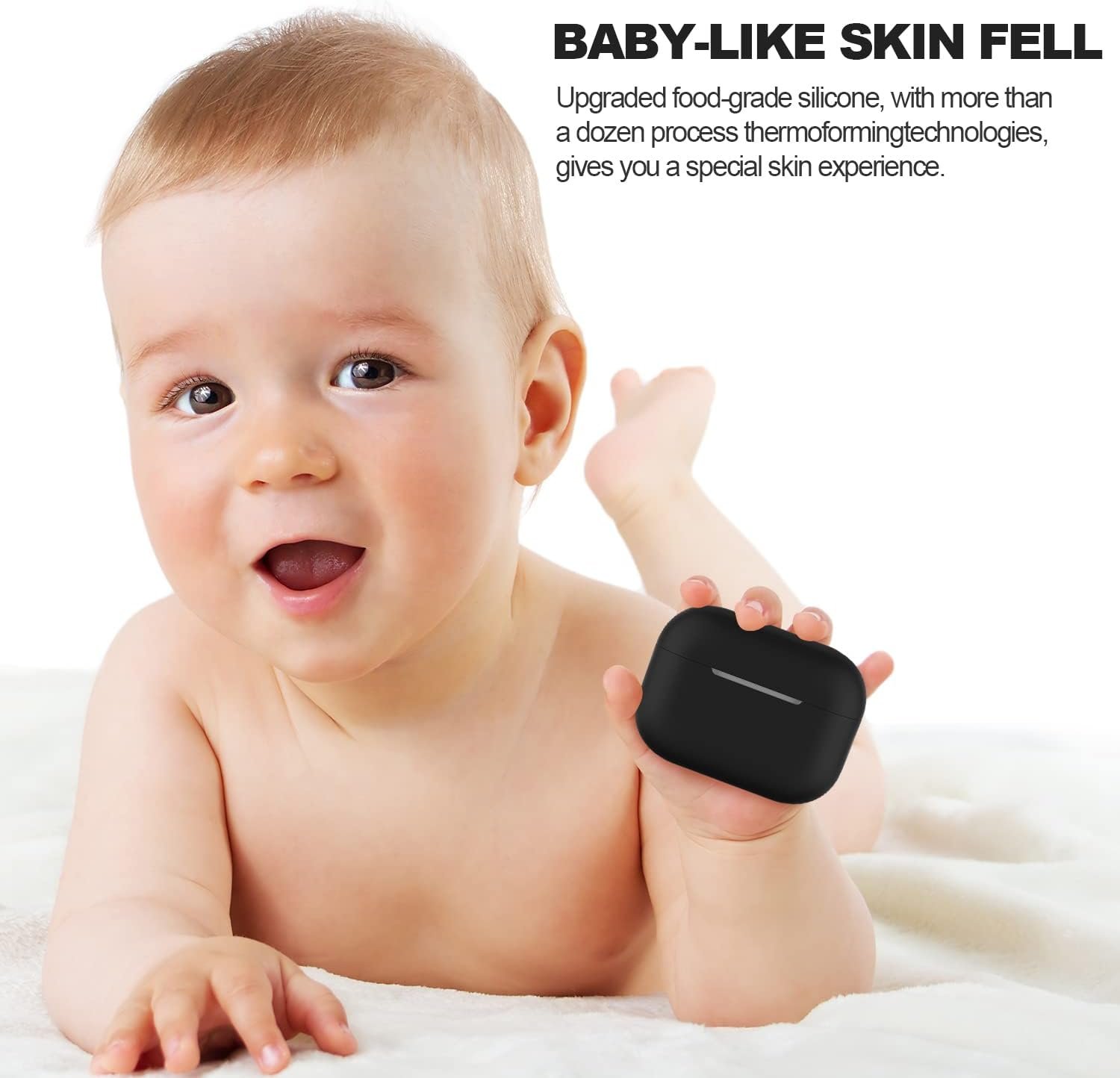 ATUAT for AirPods Pro 2nd Generation Case Cover(2022), Protective Soft Silicone Skin Accessories for Men Women Boys Girls for Apple AirPods Pro Gen 2, Front LED Visible-Black - Image 7