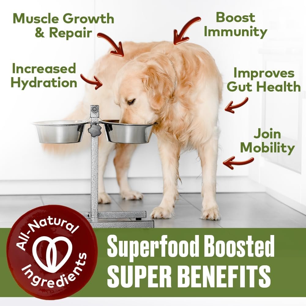 Mobility Support Beef Bone Broth for Dogs | Hip & Joint Support for Dogs | Glucosamine & Amino Acid Boosted | Human Grade Ingredients | Just add Water | Made in USA, 16 oz - Image 4