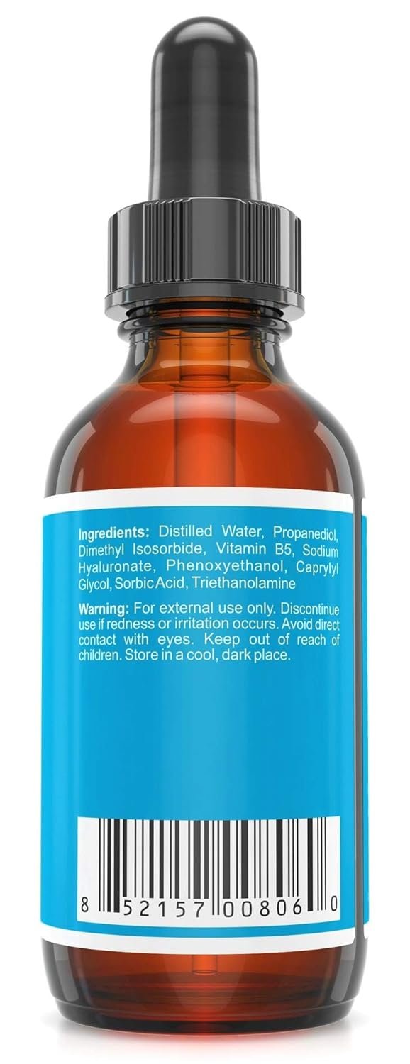 QRxLabs Hydrolific Serum - Hyaluronic Acid Serum Boosted with Vitamin B5 – Formulated for Dermal Penetration & Hydration - Skin Moisturizing Serum - Hyaluronic Acid Serum for Face - Hydrating Serum - Image 8