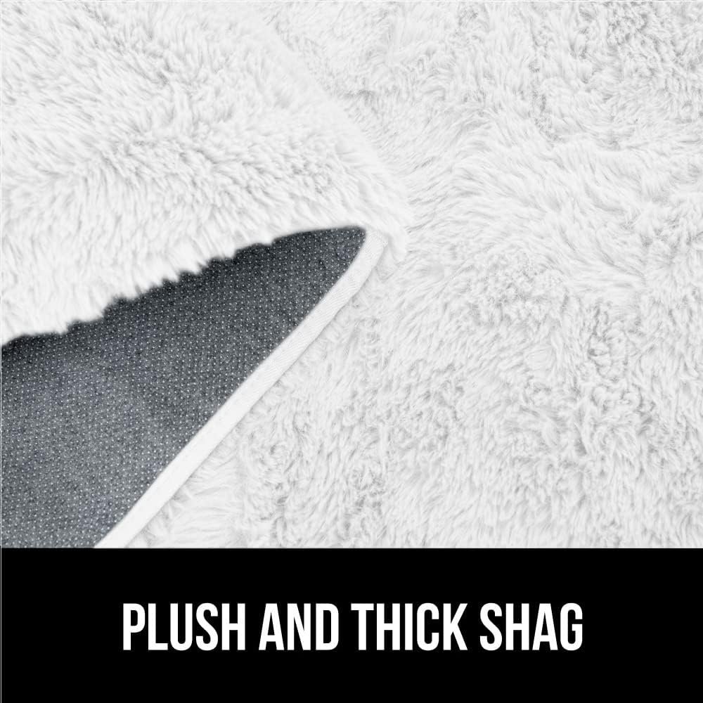 Gorilla Grip Soft Faux Fur Area Rug, Washable, Shed and Fade Resistant, Grip Dots Underside, Fluffy Shag Indoor Bedroom Rugs, Easy Clean, for Living Room Floor, Nursery Carpets, 4x6 FT, Pure White - Image 4