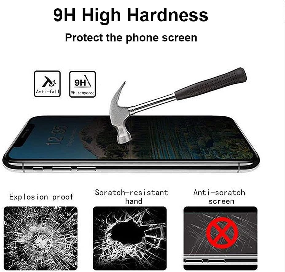 2 Pack, Privacy Screen Protector Compatible with iPhone 11 / XR - Image 6