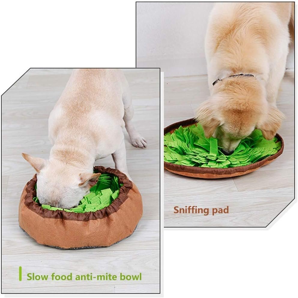 AWOOF Pet Snuffle Mat for Dogs, Interactive Feed Game for Boredom, Encourages Natural Foraging Skills for Cats Dogs Bowl Travel Use, Dog Treat Dispenser Indoor Outdoor Stress Relief - Image 4