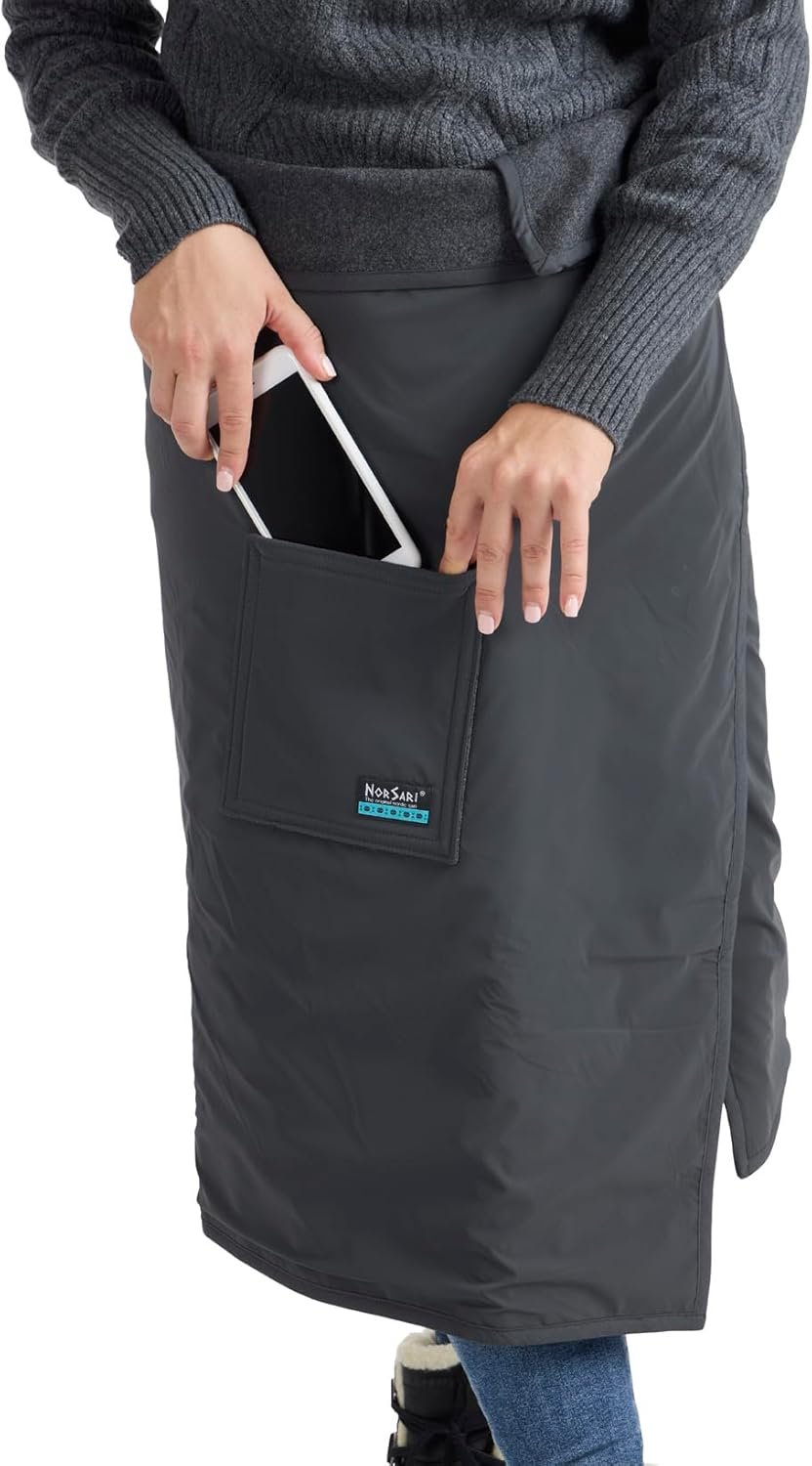 Sport Blanket and Wearable Wrap, The Bergen Sport, Graphite - Image 5