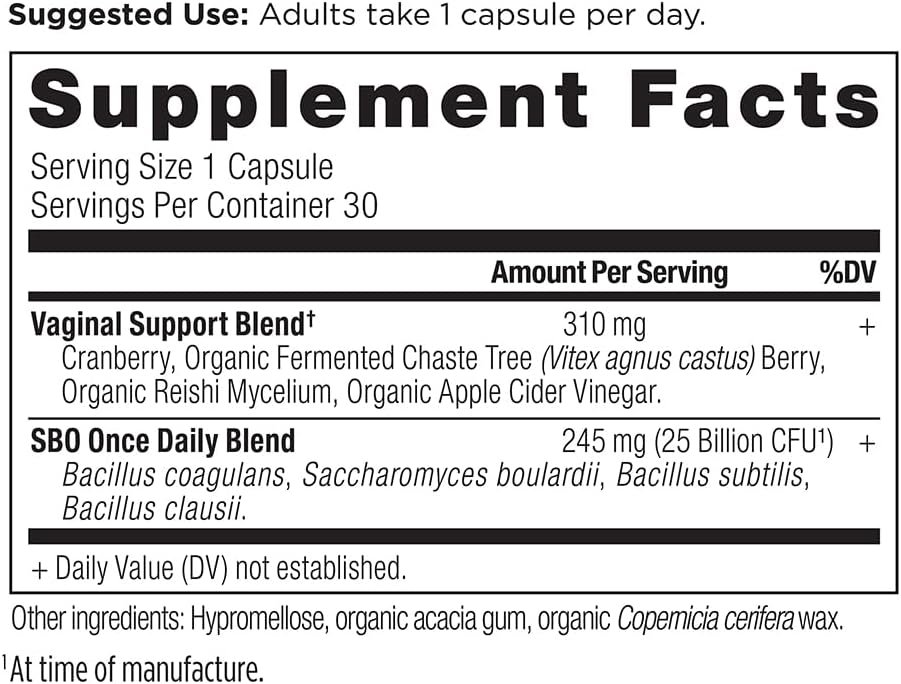 Ancient Nutrition Probiotic for Women, Once Daily Women's Probiotics for Vaginal Health, 30ct, Healthy Yeast Balance for Feminine Care, Made with Cranberry and Apple Cider Vinegar, 25 Billion CFUs - Image 3