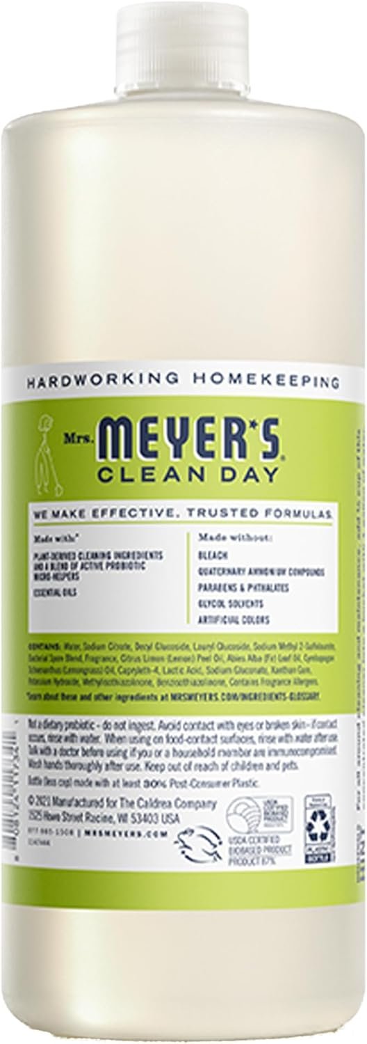 MRS. MEYER'S CLEAN DAY Probiotic Multi-Surface Concentrate Cleaner, Lemon Verbena, Cleans Crevices And Tough Stains, 32 Fl Oz - Image 3