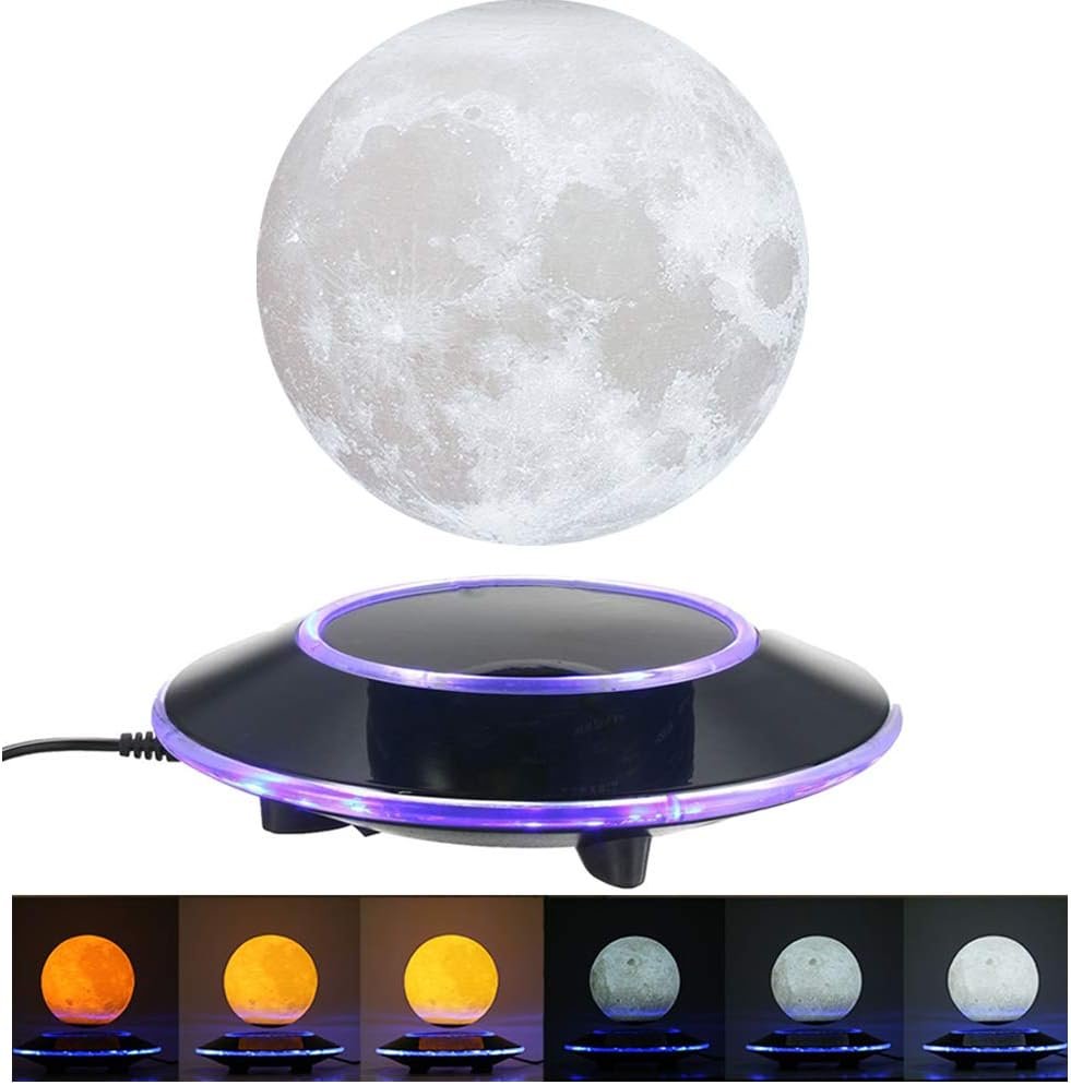 VGAzer Levitating Moon Lamp,Floating and Spinning in Air Freely 16 Colors 20 Models with Gradually Changing LED Lights for Home,Office Decor,Unique Holiday Gifts,Night Light - Image 2