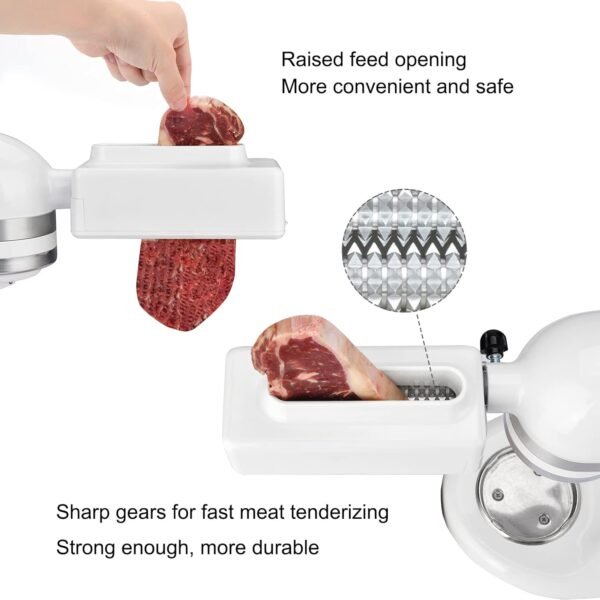 [UPGRADE] Meat Tenderizer Attachment for All KitchenAid Household Stand Mixers- Mixers Accesssories Meat Tenderizers No More Jams and Break - Image 6