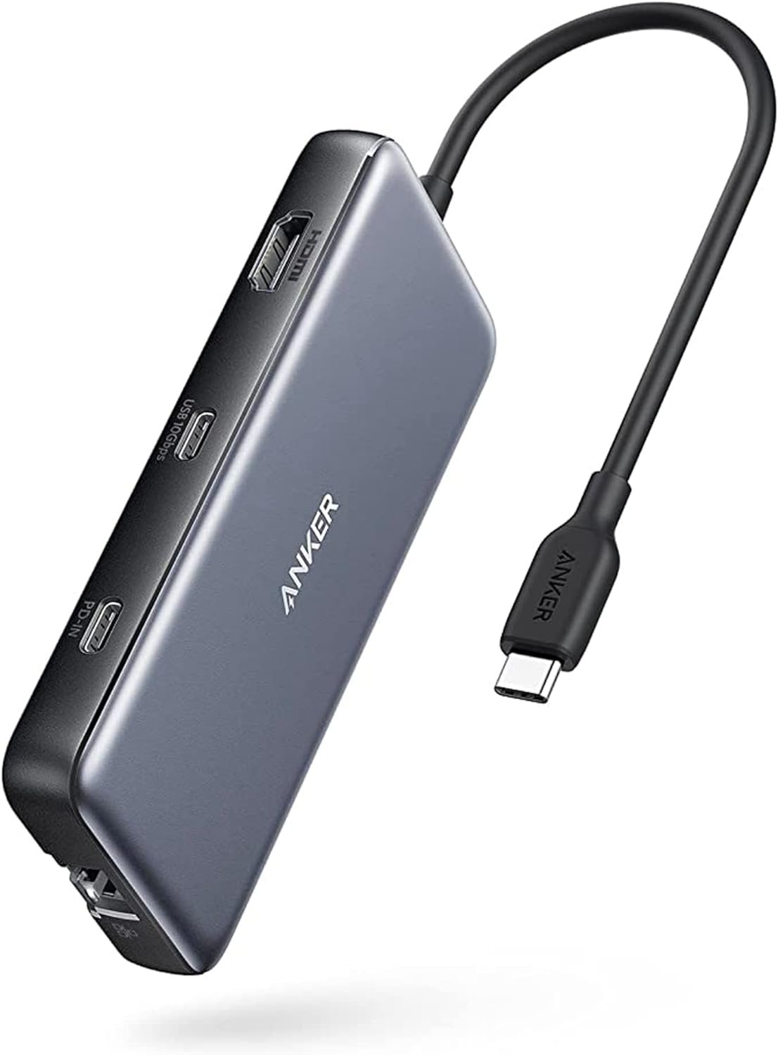 Anker 555 USB-C Hub (8-in-1), with 100W Power Delivery, 4K 60Hz HDMI Port, 10Gbps USB C and 2 A Data Ports, Ethernet microSD SD Card Reader, for MacBook Pro More - Image 2