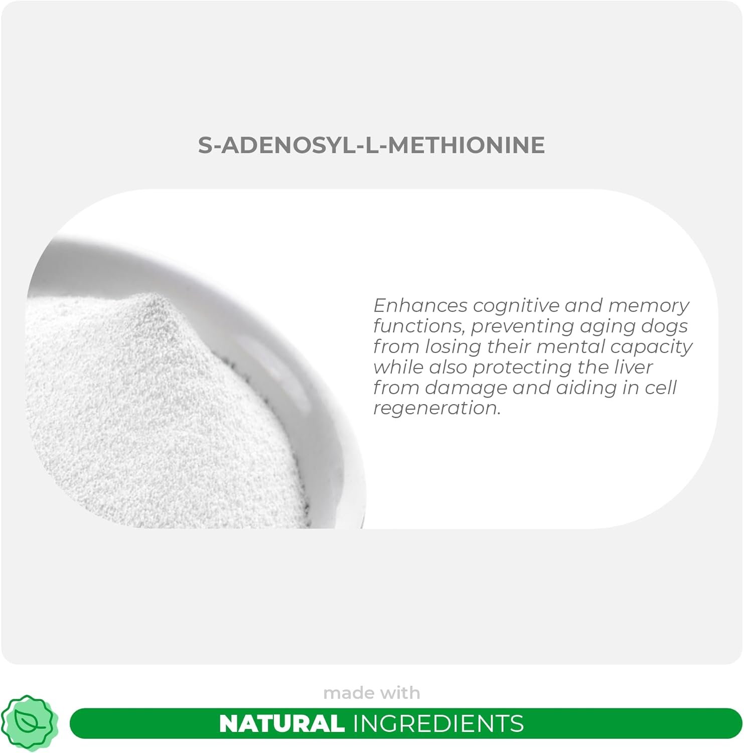 Same for Dogs - 120 Chewable Tablets - S-Adenosyl-L-Methionine, Liver Supplements for Dogs - Brain Supplement for Dogs, Promotes Cognitive Support, Liver Support Supplement - Image 5