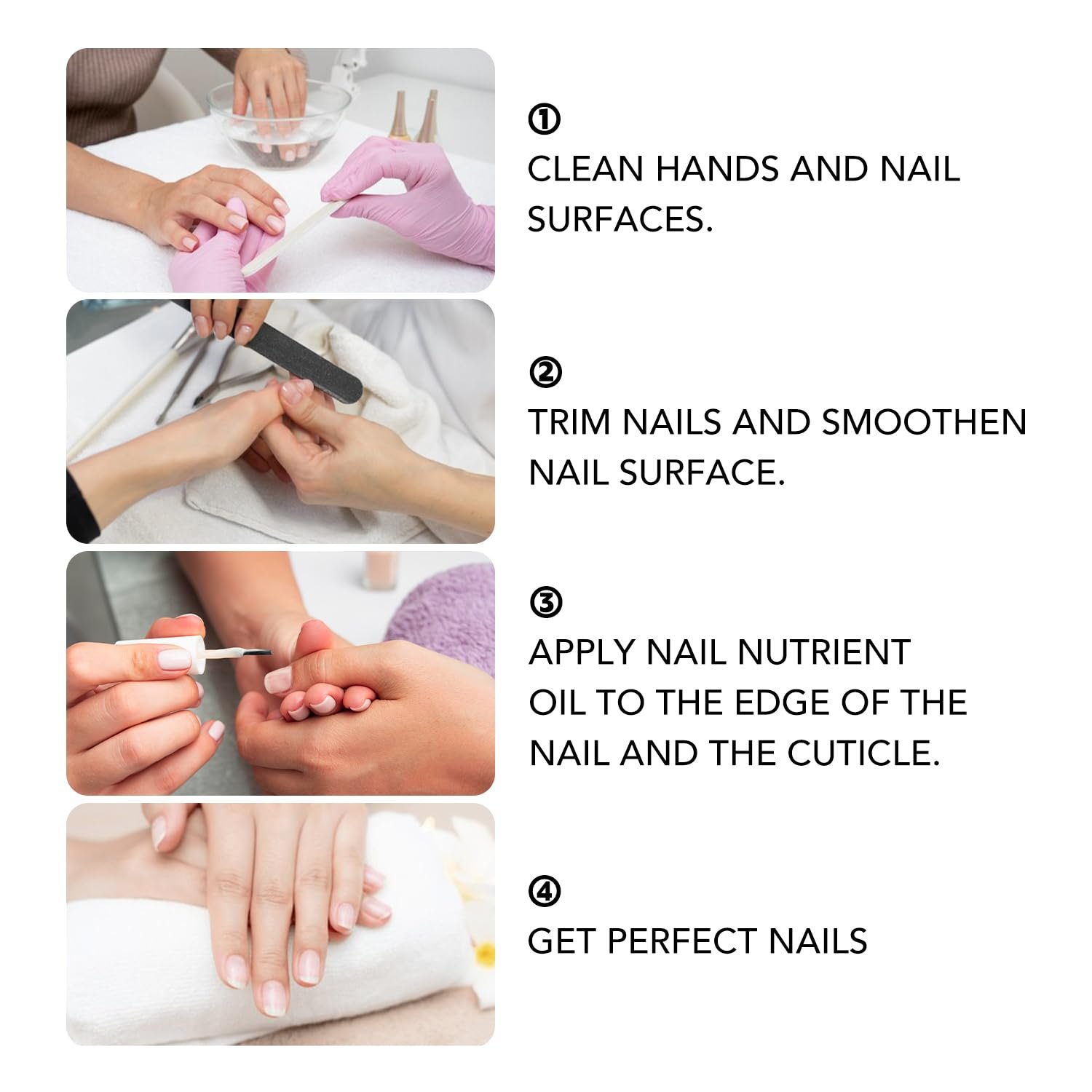 Moisturizing Cuticle Oil for Nails, Cosmetics Nail Growth Oil, Nails Cuticle Care Oil for Dry & Cracked Nails, Repairs Cuticles, Hydrating, Strengthen, Softening & Conditions Cuticle Area - Image 7
