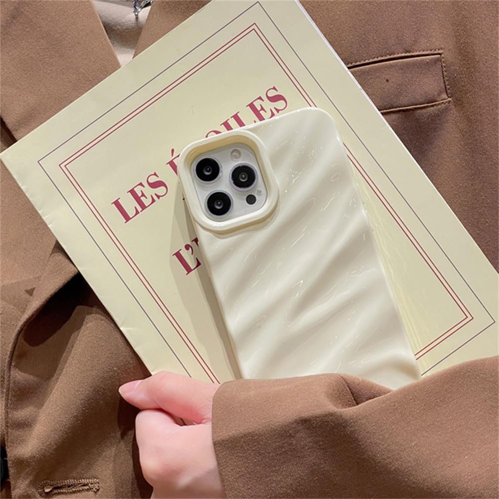 Luxury Silk Pattern Wavy Phone Case for iPhone 15 14 13 11 12 Pro Max X XS XR 7 8 Plus SE Shockproof Protective Soft Back Cover,C,for iPhone 14Pro - Image 3