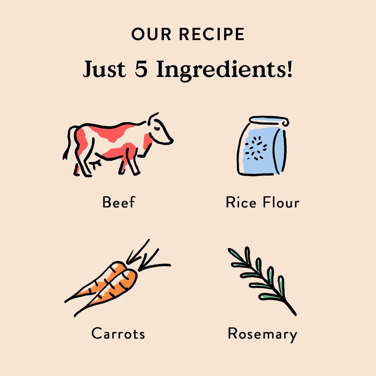 Bocce's Bakery Jerky Stick Dog Treats, Wheat-Free, Made with Limited-Ingredients, Baked in The USA with No Added Salt or Sugar, All-Naural & High-Protein, Beef & Carrot Recipe, 4 oz - Image 4