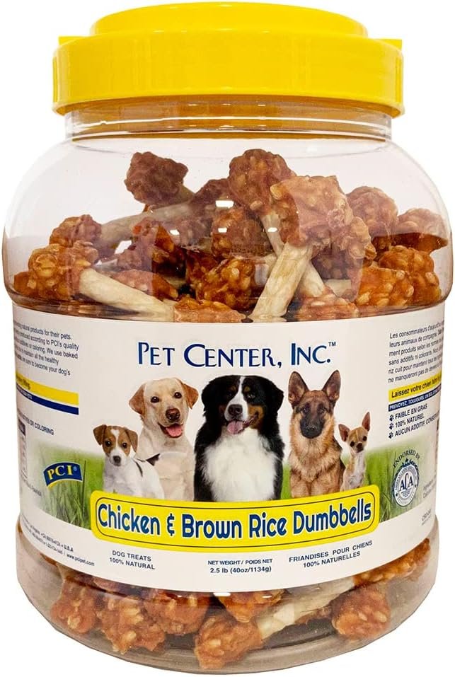 Pet Center Inc. (PCI) - Chicken and Brown Rice Dumbbells, 2.5lbs. - Adult Dog Treat - Image 2