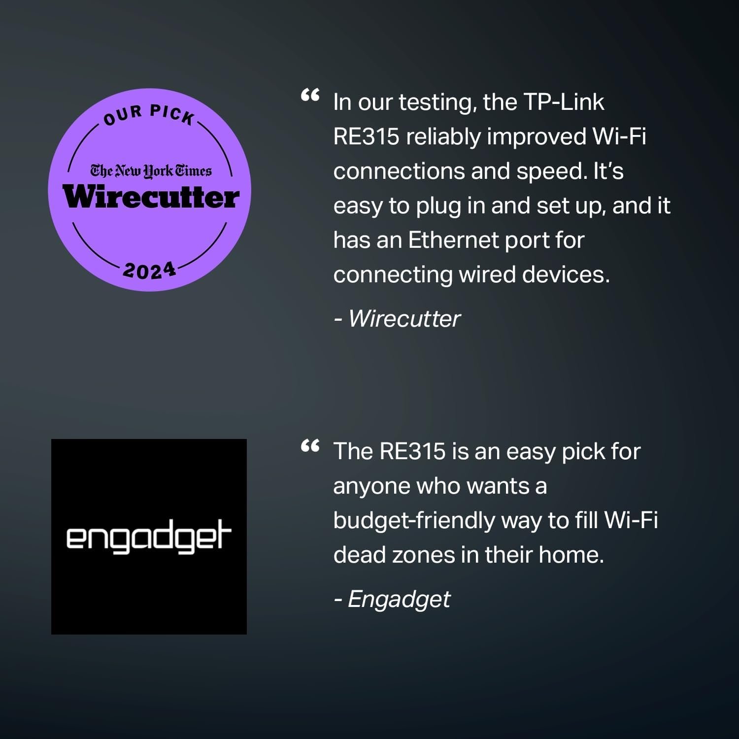 TP-Link AC1200 WiFi Extender, 2024 Wirecutter Best WiFi Extender, 1.2Gbps home signal booster, Dual Band 5GHz/2.4GHz, Covers Up to 1500 Sq.ft and 30 Devices ,support Onemesh, One Ethernet Port (RE315) - Image 3