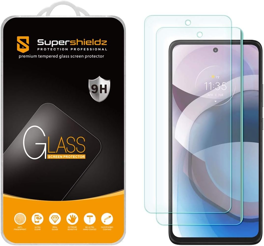 Supershieldz (2 Pack) Designed for Motorola (One 5G Ace) / One 5G UW Ace Tempered Glass Screen Protector, Anti Scratch, Bubble Free - Image 2