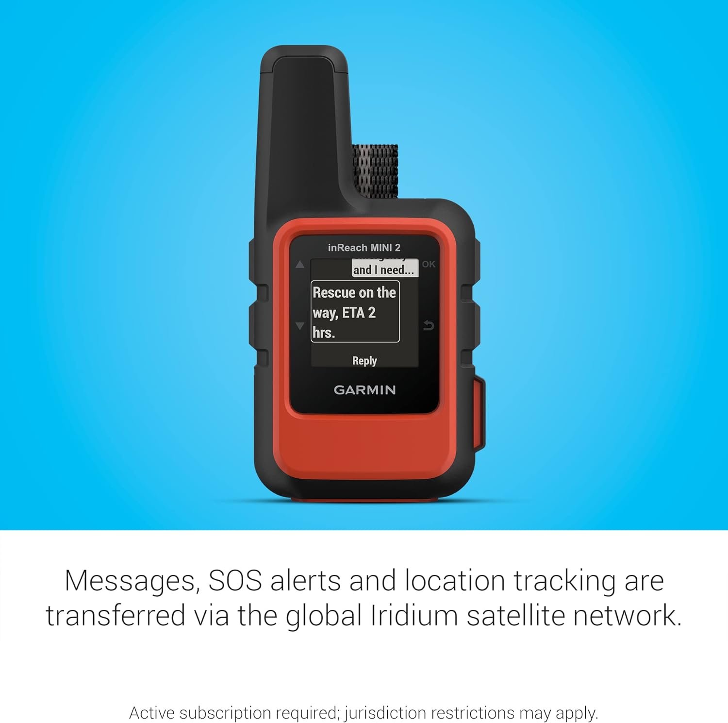 Garmin inReach Mini 2, Lightweight and Compact Satellite Communicator, Hiking Handheld, Orange - 010-02602-00 - Image 10