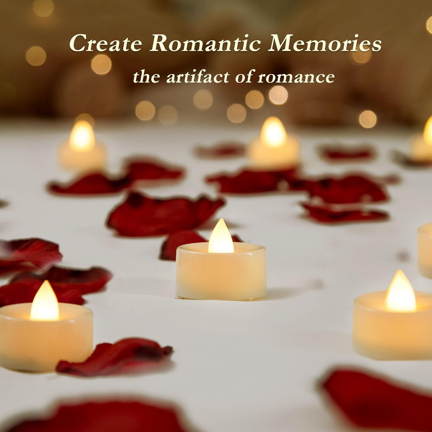 Amagic 30Pcs Flickering Flameless Tea Lights Battery Operated, 200+ Hours Long Lasting Electric Candle for Wedding Table Centerpiece, Home Decor, Gift, Holiday Decor - Image 6