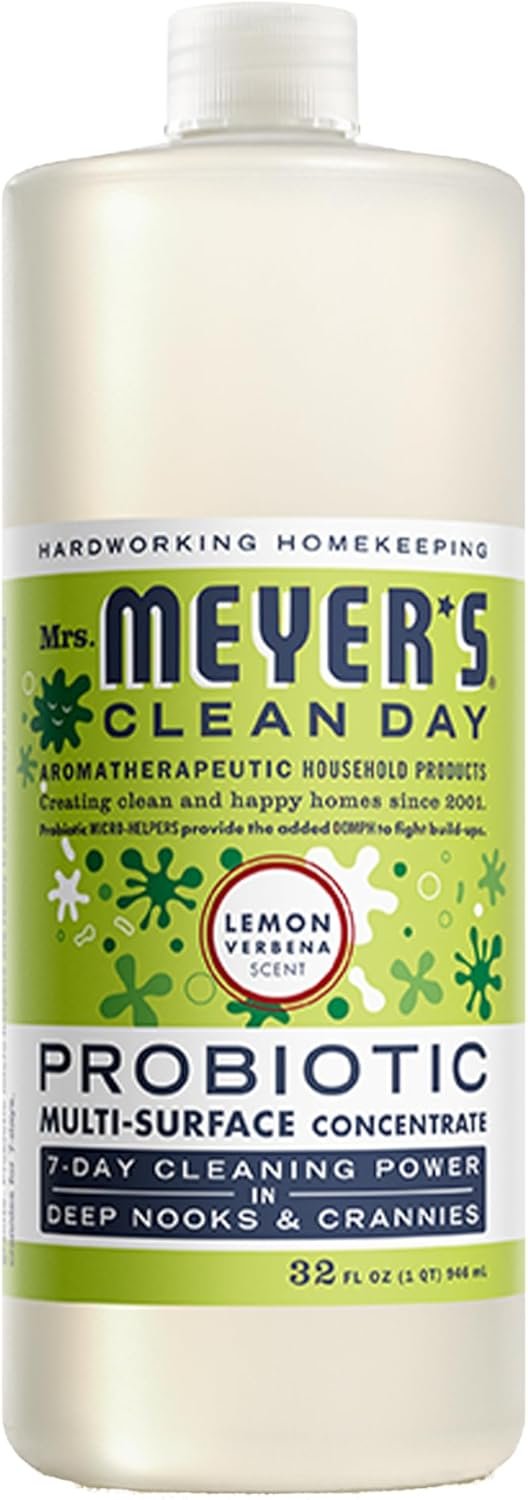 MRS. MEYER'S CLEAN DAY Probiotic Multi-Surface Concentrate Cleaner, Lemon Verbena, Cleans Crevices And Tough Stains, 32 Fl Oz - Image 2