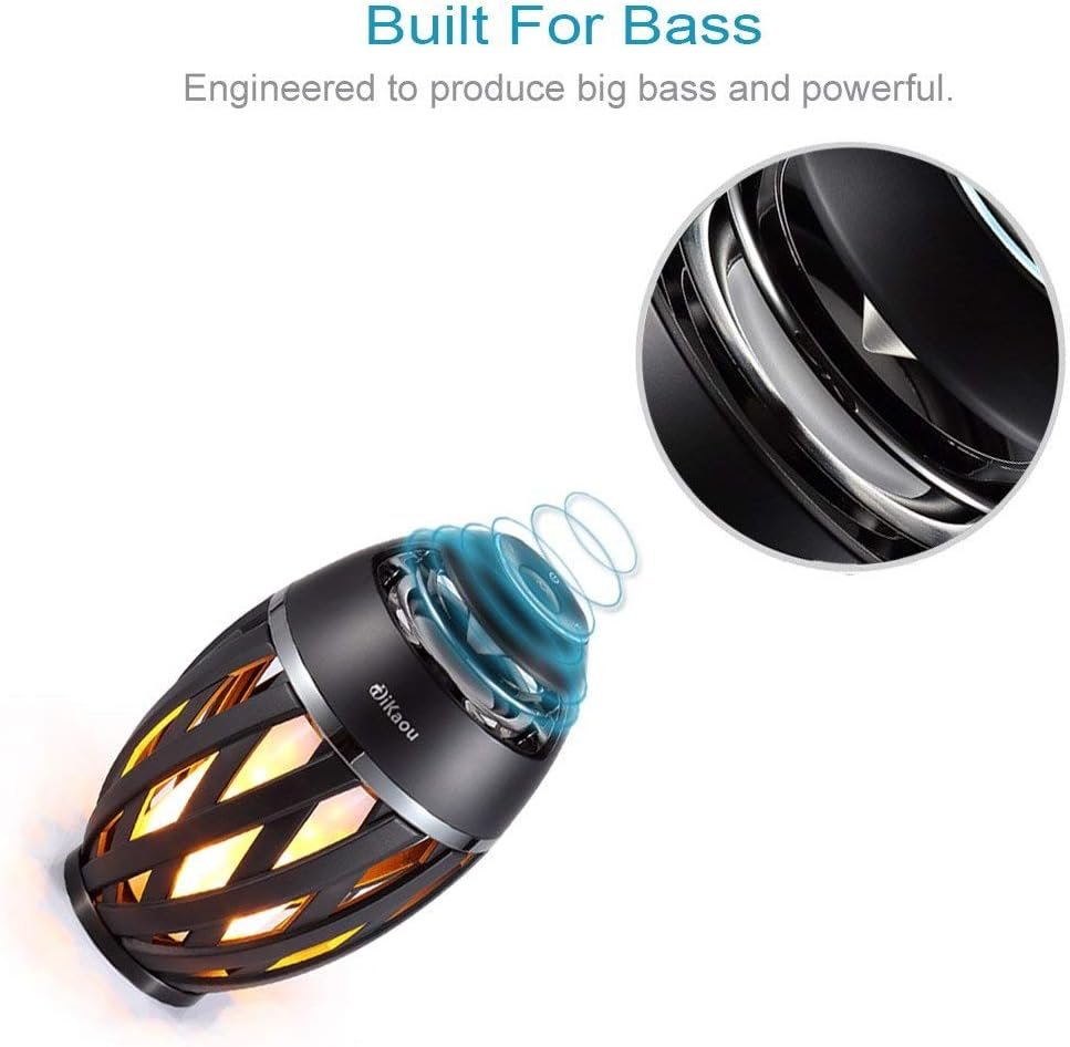Gifts for Men, Him, Outdoor Bluetooth Speaker, Unique Gifts for Men Him Dad, Wireless Speaker Waterproof with Torch Light, BT5.0 with HD Audio and Enhance Bass, Birthdays Gifts for Men Her Women - Image 5