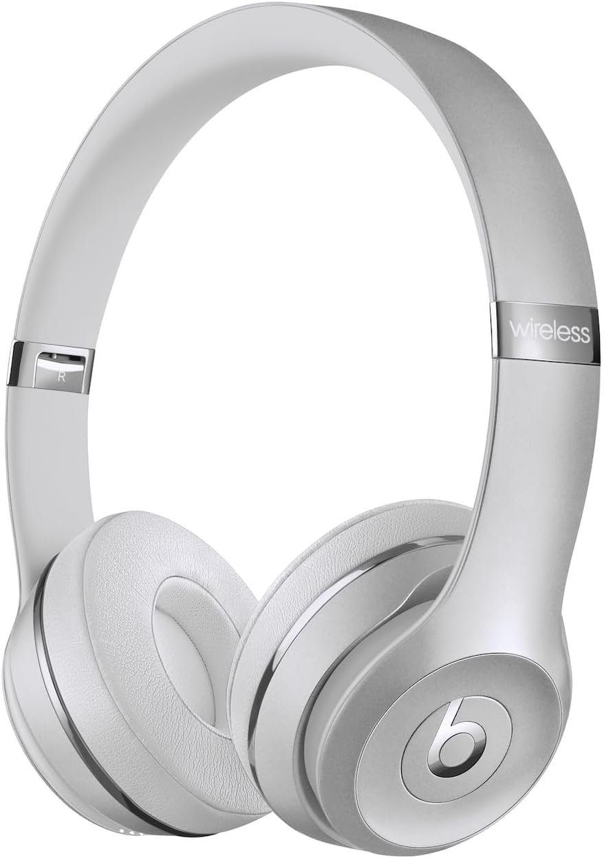Beats Solo 3 - Wireless Bluetooth On-Ear Headphones, Apple & Android Compatible, Up to 40H of Battery Life - Silver (Latest Model) - Image 2