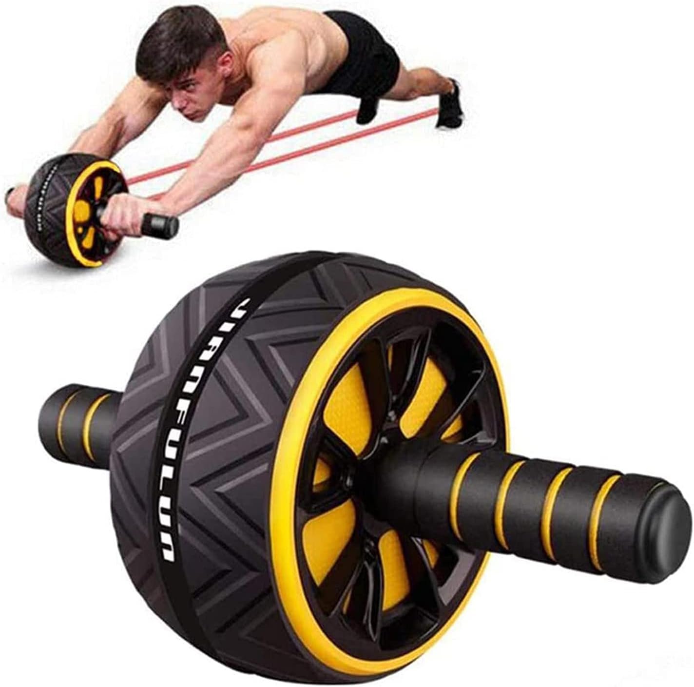 T-link Ab Roller for Abs Workout, Ab Roller Wheel Exercise Equipment for Core Workout, Ab Wheel Roller for Home Gym, Ab Workout Equipment for Abdominal Exercise - Image 2