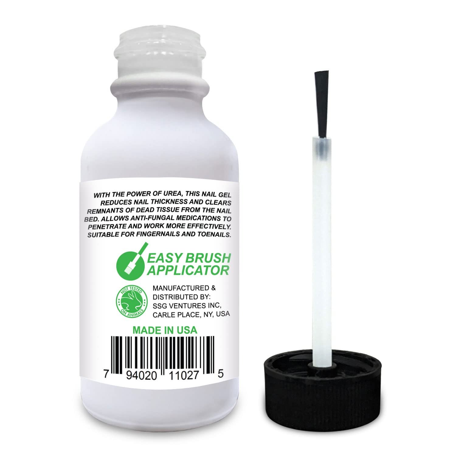 Urea Nail Gel - Softens Cracked Heel Calluses & Thick Toenails - Repairs Fungal Damaged, Yellow, Discolored Nails – Highly Effective & Quick-Dry Fingernails & Toenail Fungus Treatment | Made in USA - Image 8