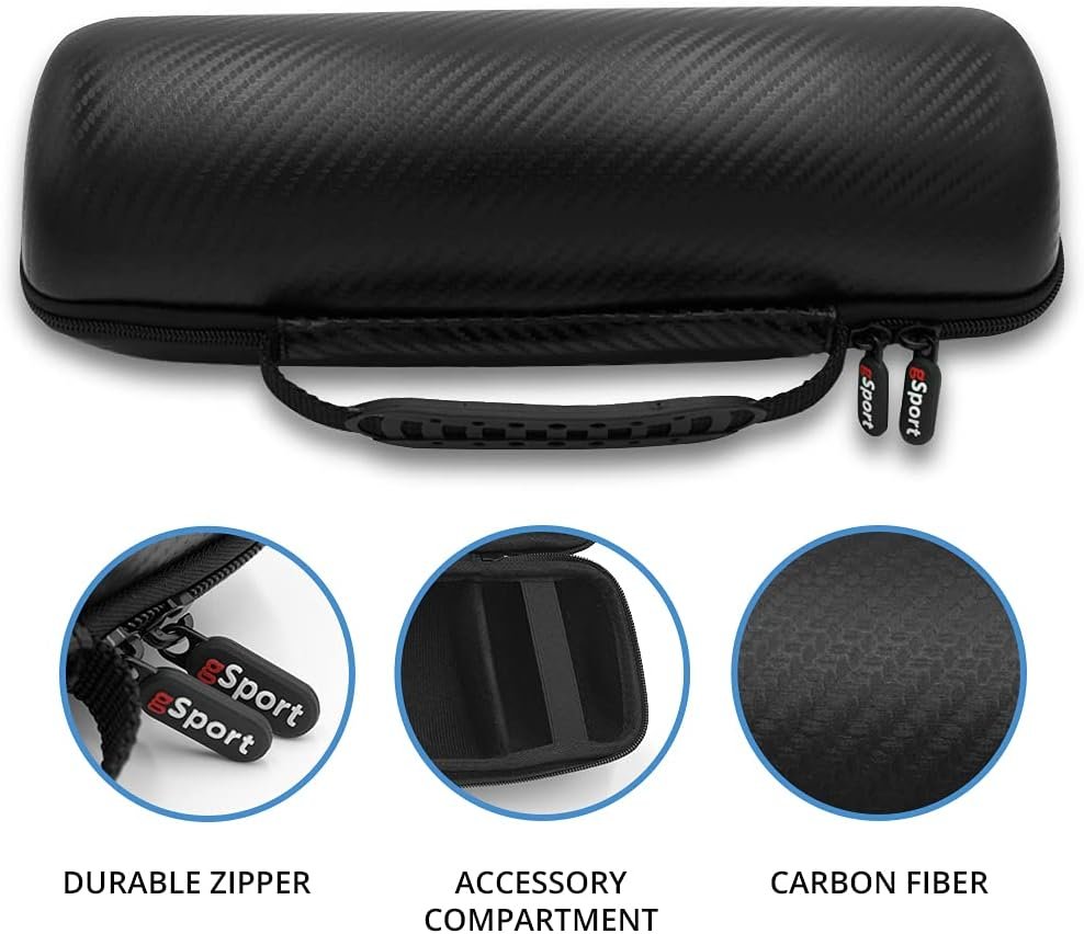 JBL Charge 5 Waterproof Portable Speaker with Built in Powerbank and gSport Carbon Fiber Case (Gray) - Image 4