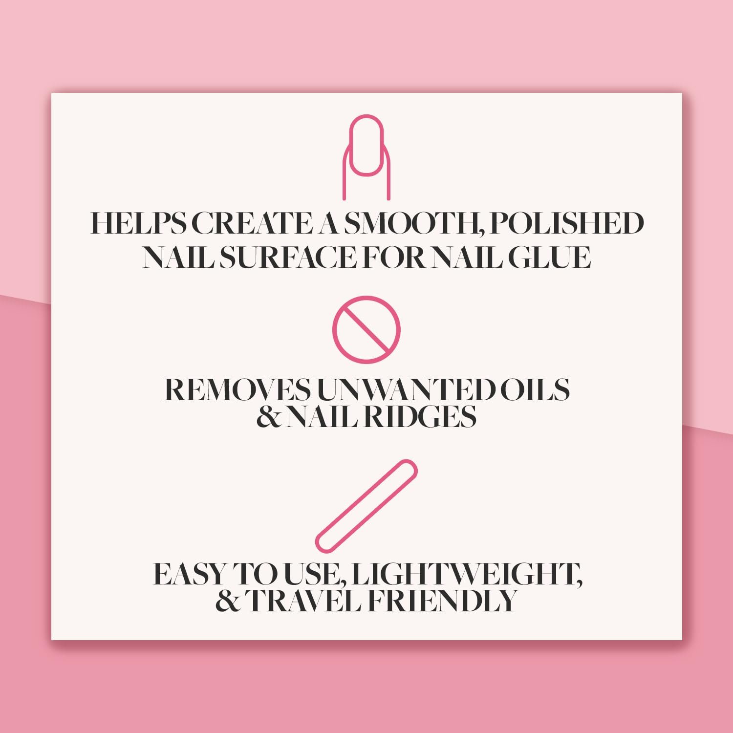 Glamnetic 7-in-1 Nail Buffer | All-in-One, 7 Step Nail Buffing Block for Filing, Shaping, Smoothing & Polishing | Lightweight & Easy to Use | EVA & Sandpaper Nail File Buffer - Image 5