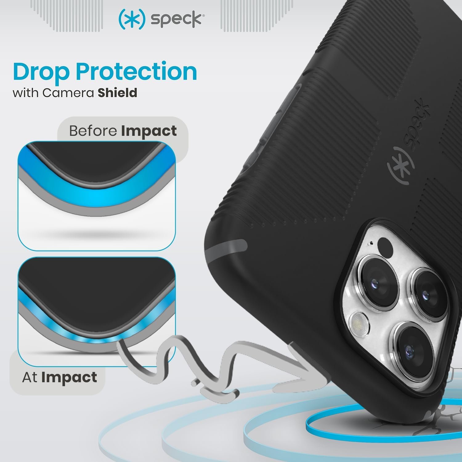 Speck MagSafe Case for iPhone 15 Pro Max - Drop & Camera Protection, Soft-Touch Secure Grip, Wireless Charging Compatible, Fits All 6.7 Inch Models Including iPhone 14 & 13 Pro Max - Grip Black - Image 8