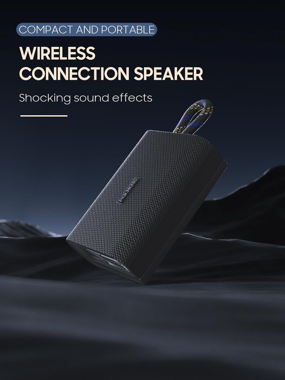 Bluetooth Speaker, Portable Wireless Speaker Waterproof IPX5 Bluetooth 5.3 Speakers Loud Stereo Sound with LED Light TWS Speakers Suitable for Travel, Home and Outdoor Travel, Pool - Image 3